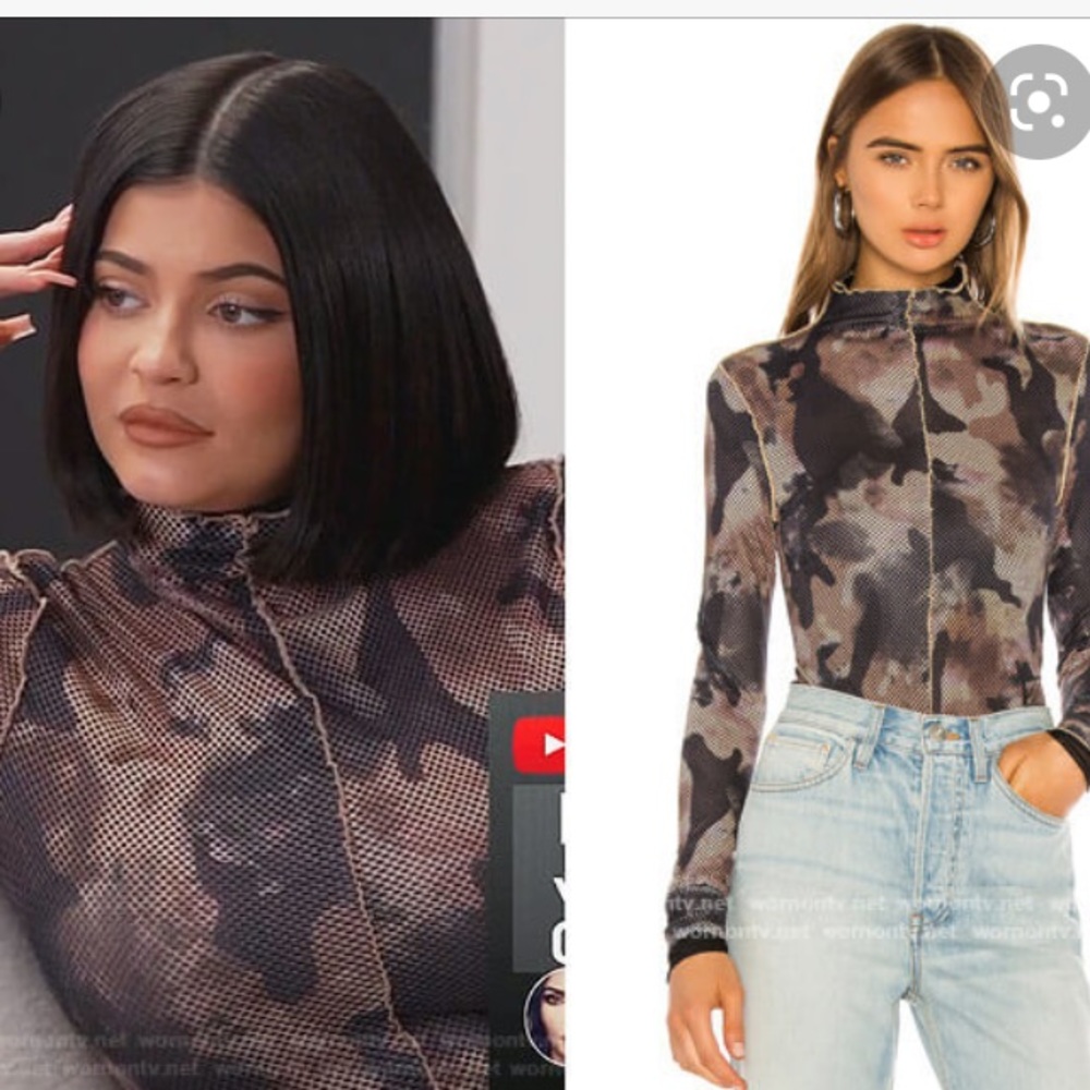 I.AM.GIA Camouflage Long Sleeve Bodysuit